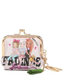 Nikky By Nicole lee Kisslock Coin Purse NK20342 BEST FRIENDS
